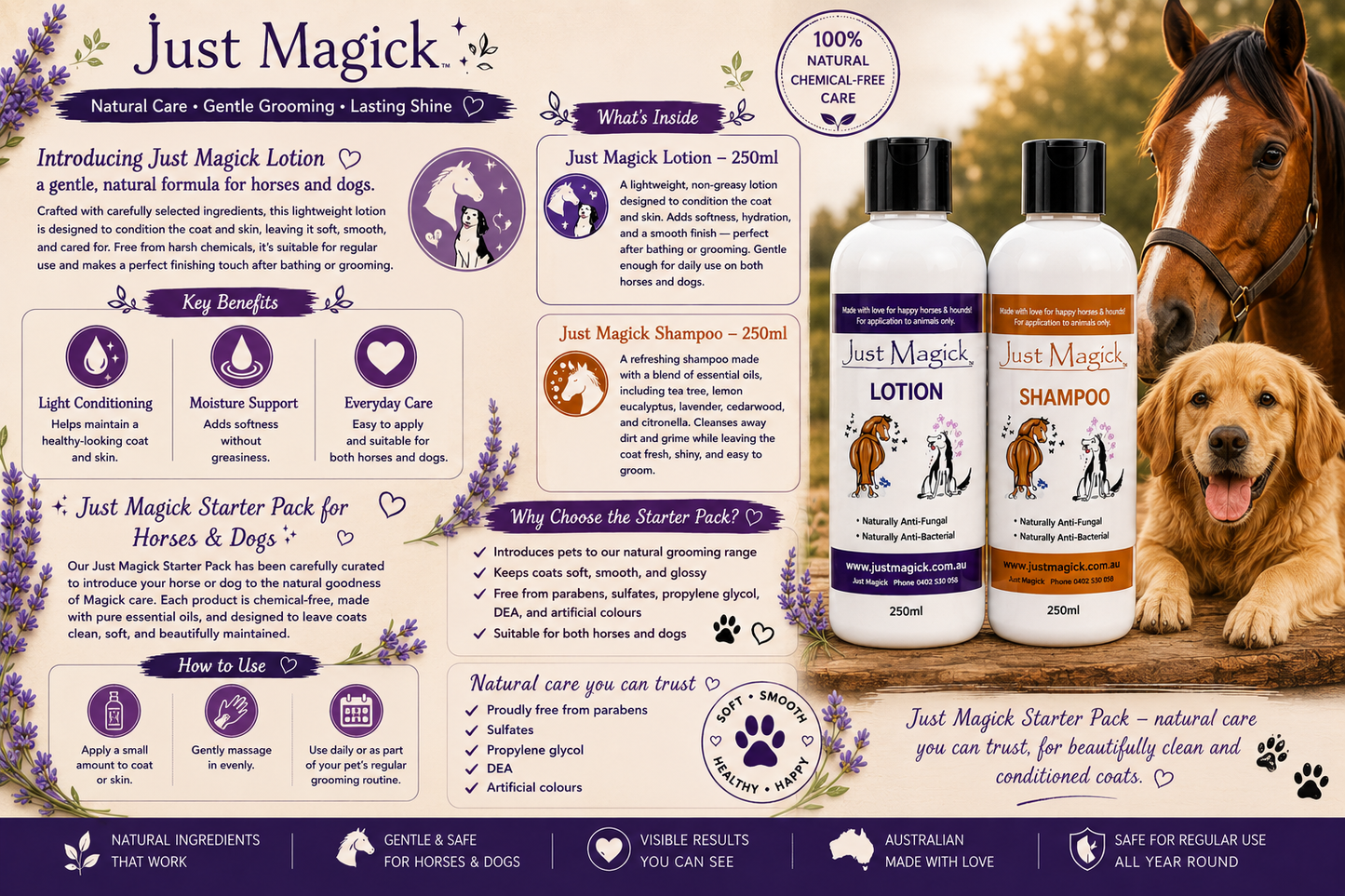 -JUST MAGICK HORSE & DOG STARTER PACK