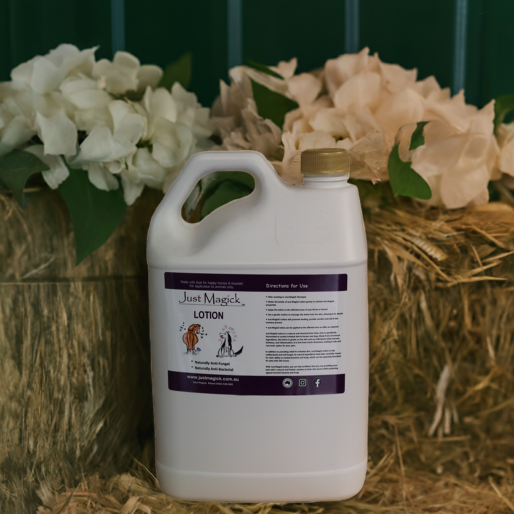 **JUST MAGICK LOTION FOR HORSES &HOUNDS 5lt