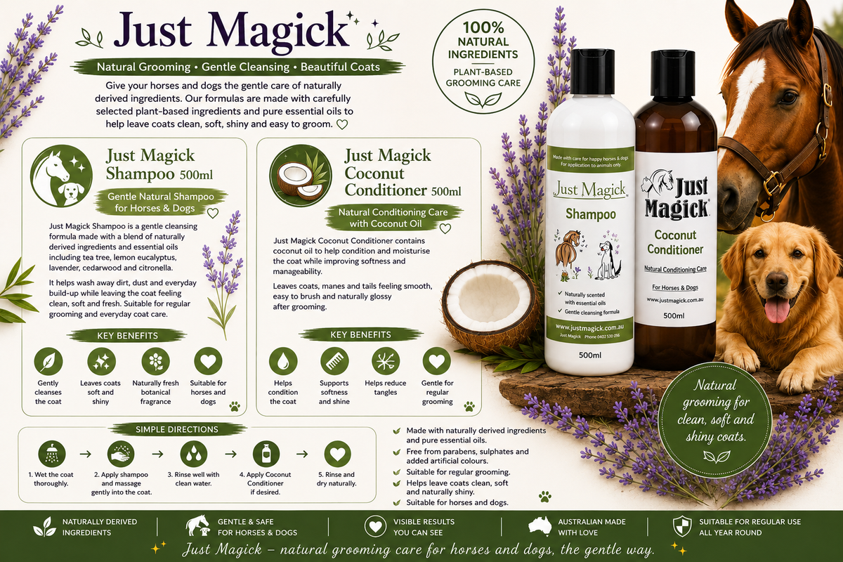 -JUST MAGICK SHAMPOO & COCONUT CONDITIONER-500ml