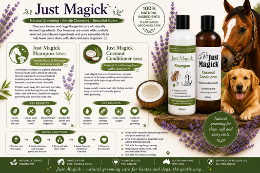 -JUST MAGICK SHAMPOO & COCONUT CONDITIONER-500ml