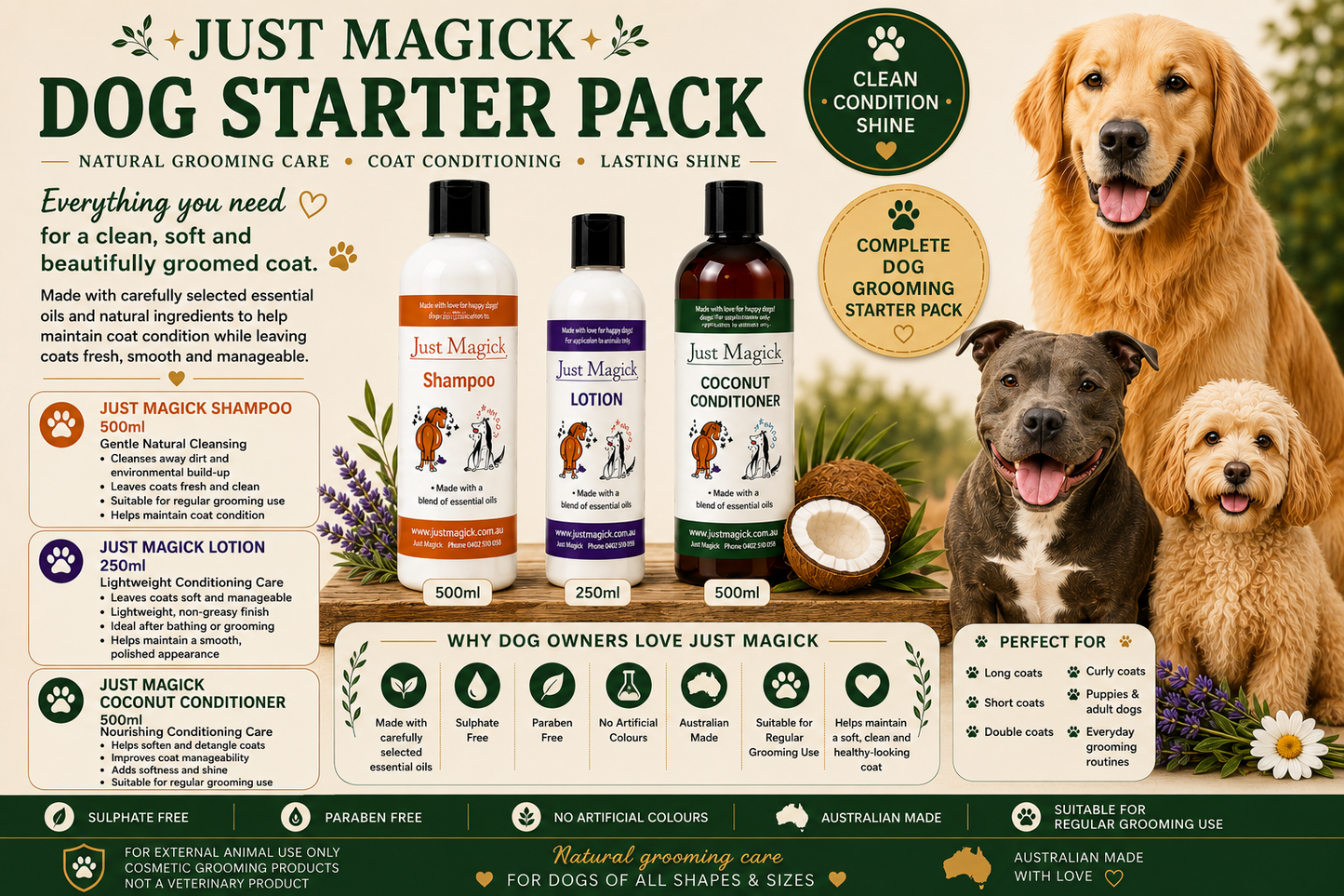 THE JUST MAGICK ALL YOU NEED DOG PACK