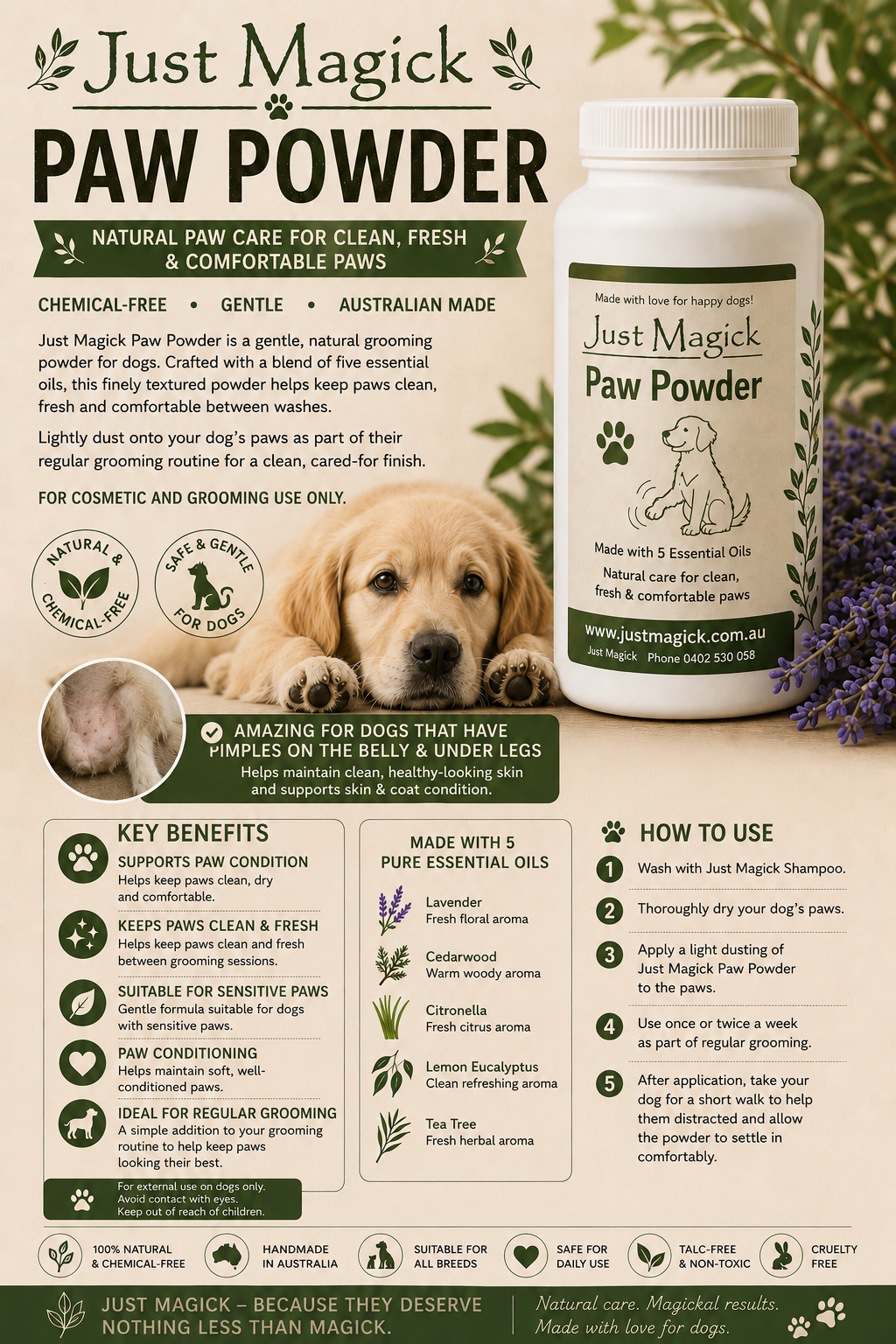 THE JUST MAGICK PAW POWDER