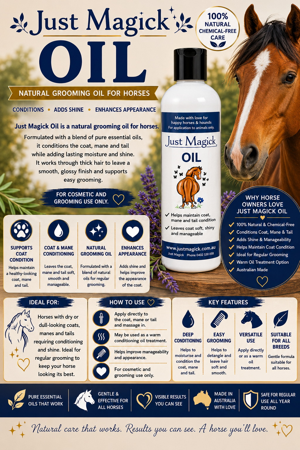*JUST MAGICK OIL FOR HORSES