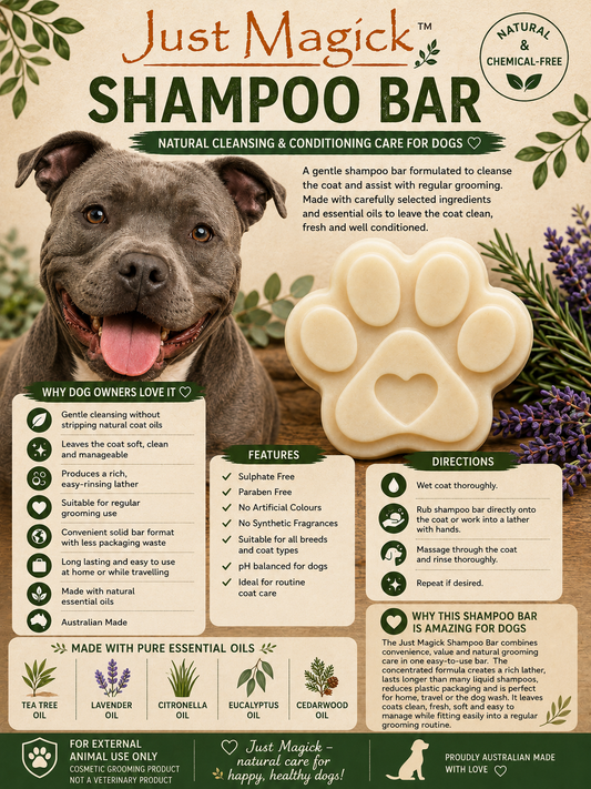 The Just Magick Dog Shampoo Bar