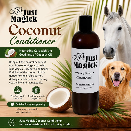 JUST MAGICK COCONUT CONDITIONER FOR HORSES AND DOGS