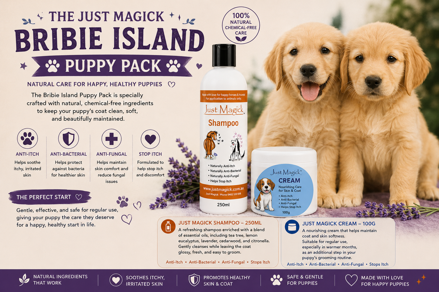 THE JUST MAGICK BRIBIE ISLAND PUPPY PACK