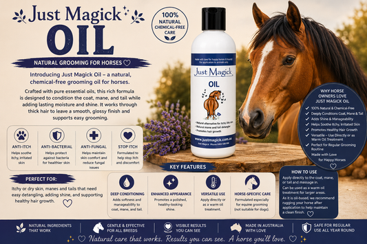 **JUST MAGICK OIL FOR HORSES 5LT