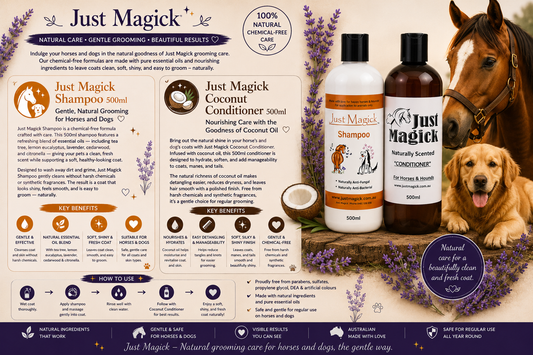 -JUST MAGICK SHAMPOO & COCONUT CONDITIONER-500ml
