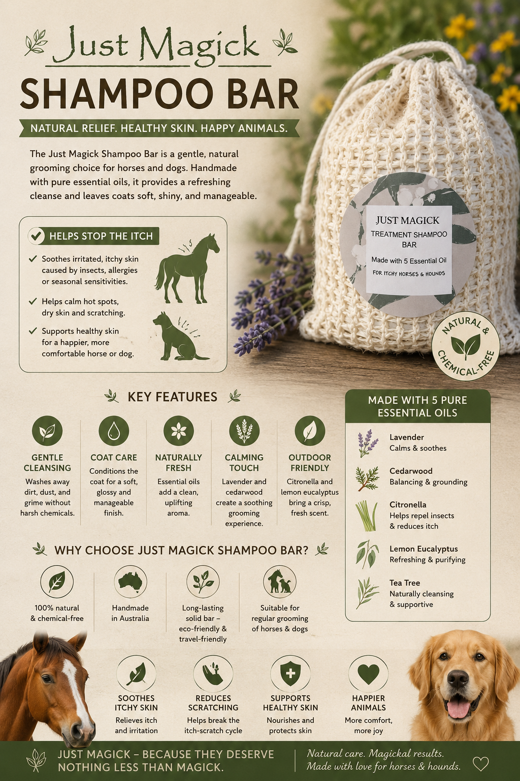 **JUST MAGICK TREATMENT SHAMPOO BAR