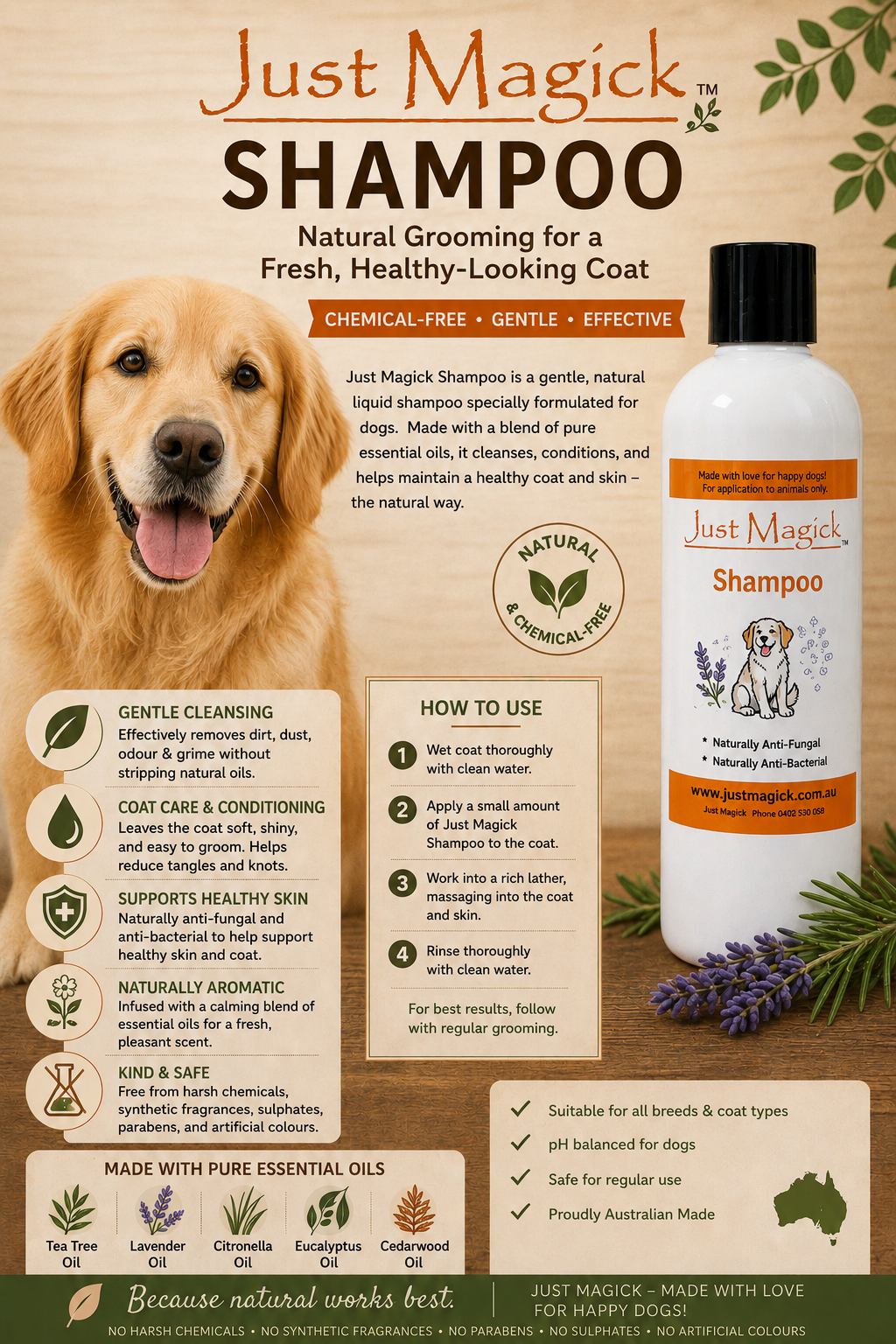 **JUST MAGICK TREATMENT SHAMPOO FOR DOGS