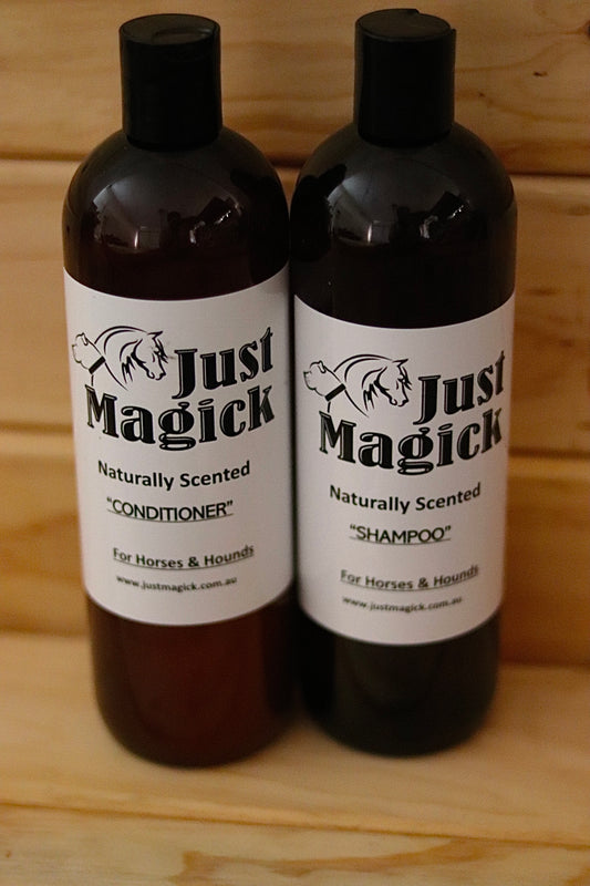 JUST MAGICK PEPPERMINT SHAMPOO & CONDITIONER HORSES & DOGS