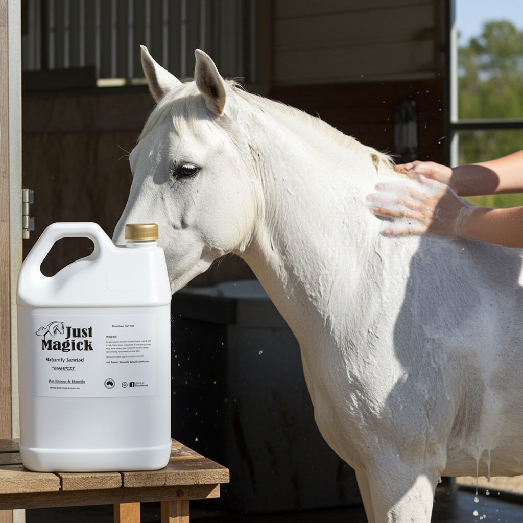 JUST MAGICK COCONUT SHAMPOO FOR HORSES AND DOGS 5LT