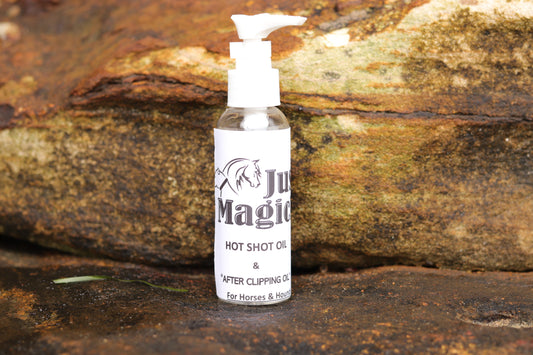 THE JUST MAGICK COCONUT & PEPPERMINT HOT SHOT OIL AFTER CLIPPING